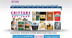 Desktop Screenshot of critterspetshopinc.com